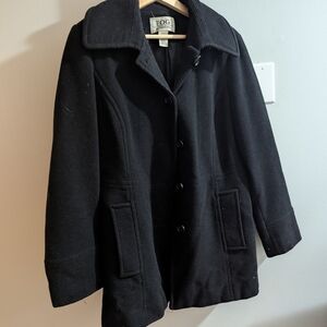 London Fog Wool Blend Coat Size Large